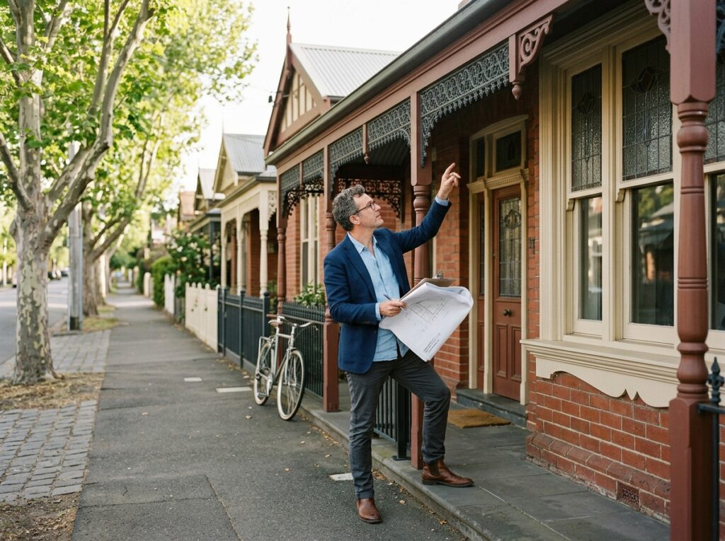 Architect examining period home … 202607100745