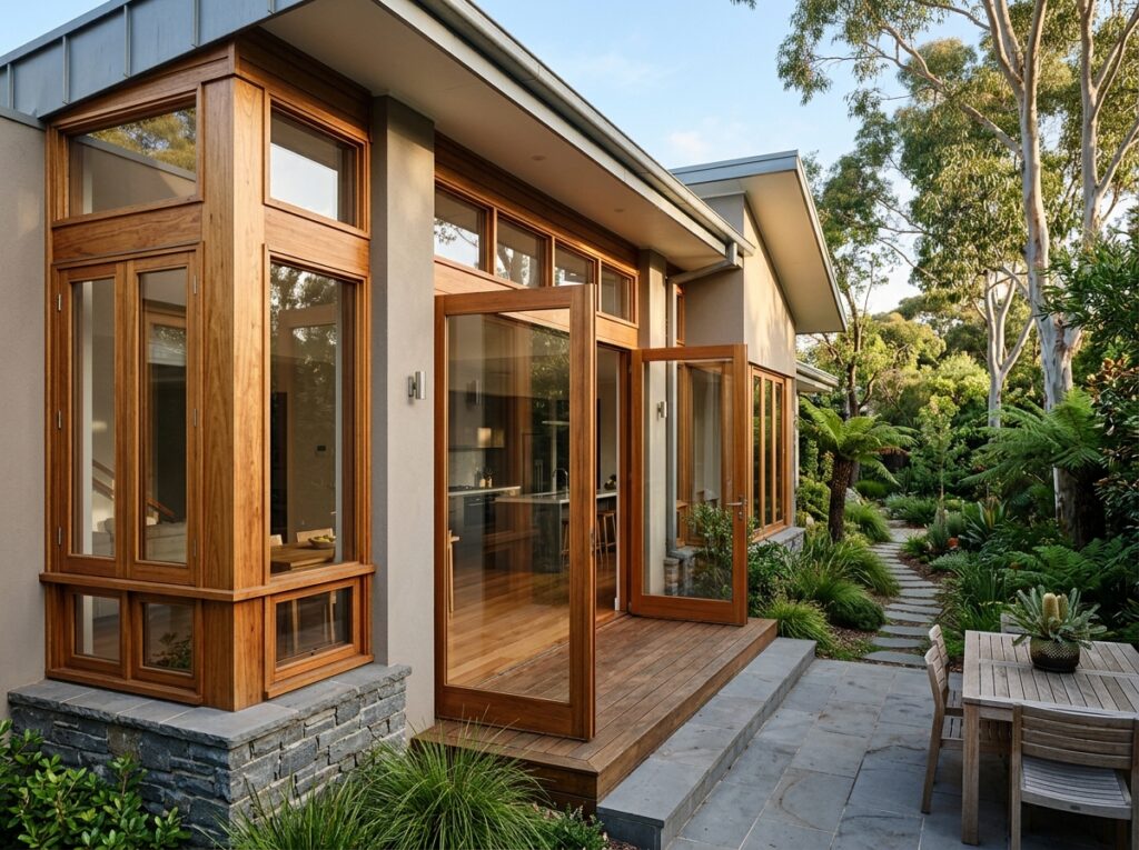 Timber doors opening to garden 20260914072237